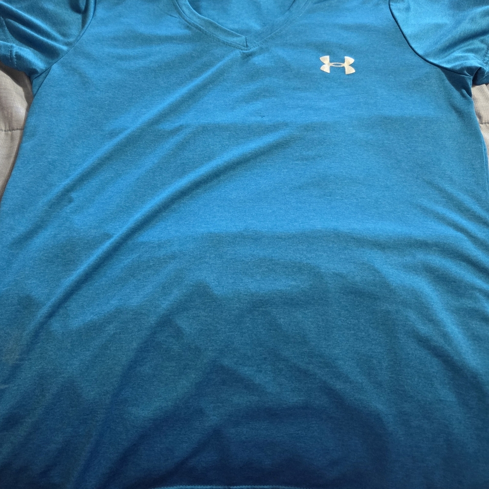 Under Armour Blue V-Neck T-Shirt